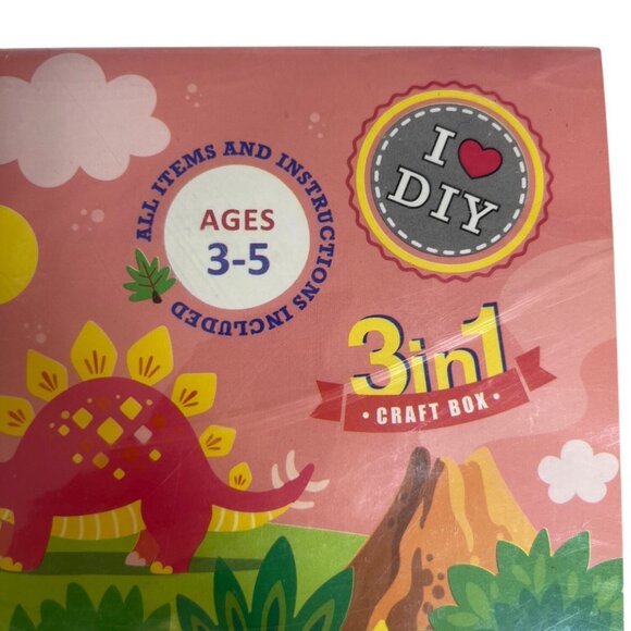 Jack In The Box Junior 3-In-1 Dinosaur Craft Box Ages 3-5 - Picture 2 of 5